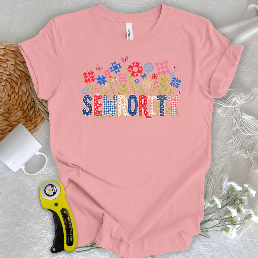 Appliqué Sewrority T-shirt