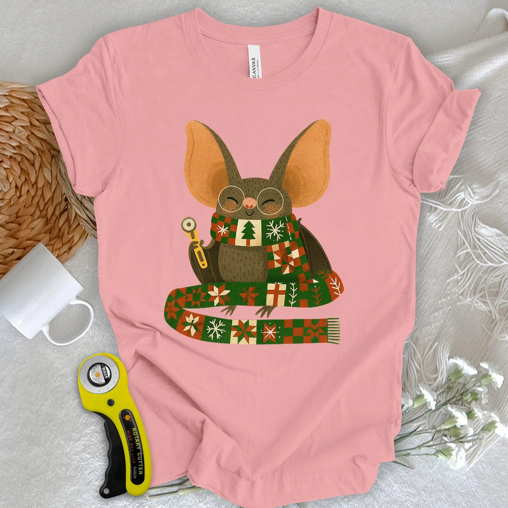 Batty Christmas Quilter T-shirt