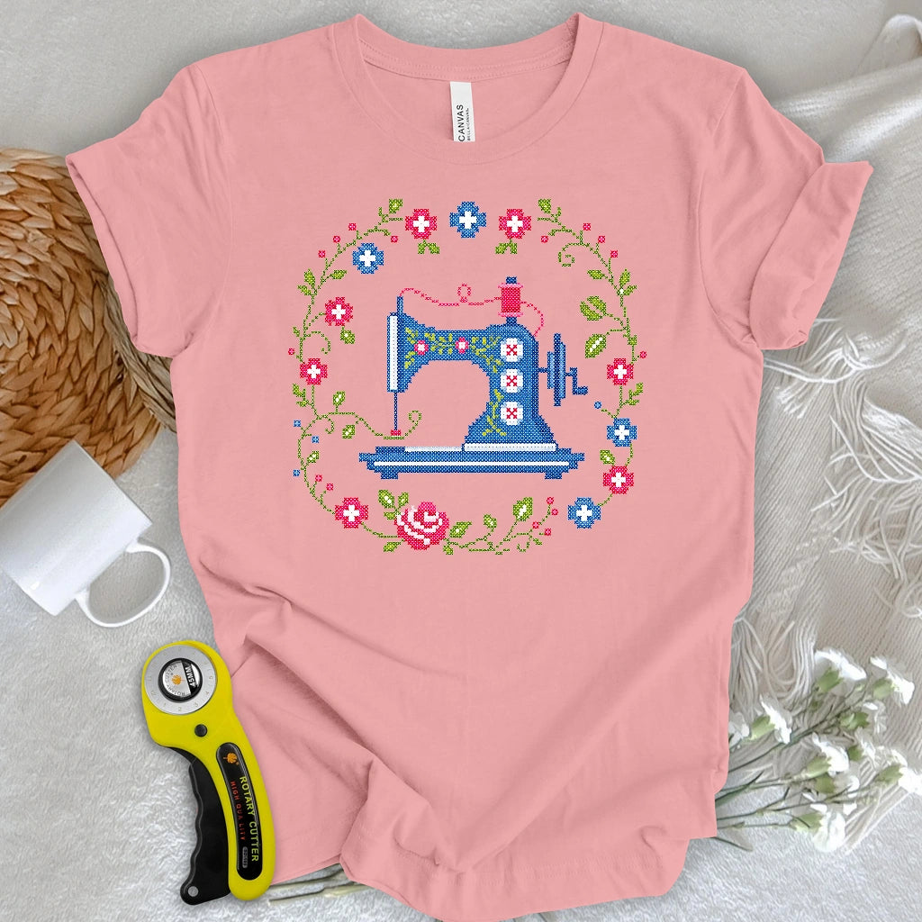 Cross Stitch Singer T-shirt