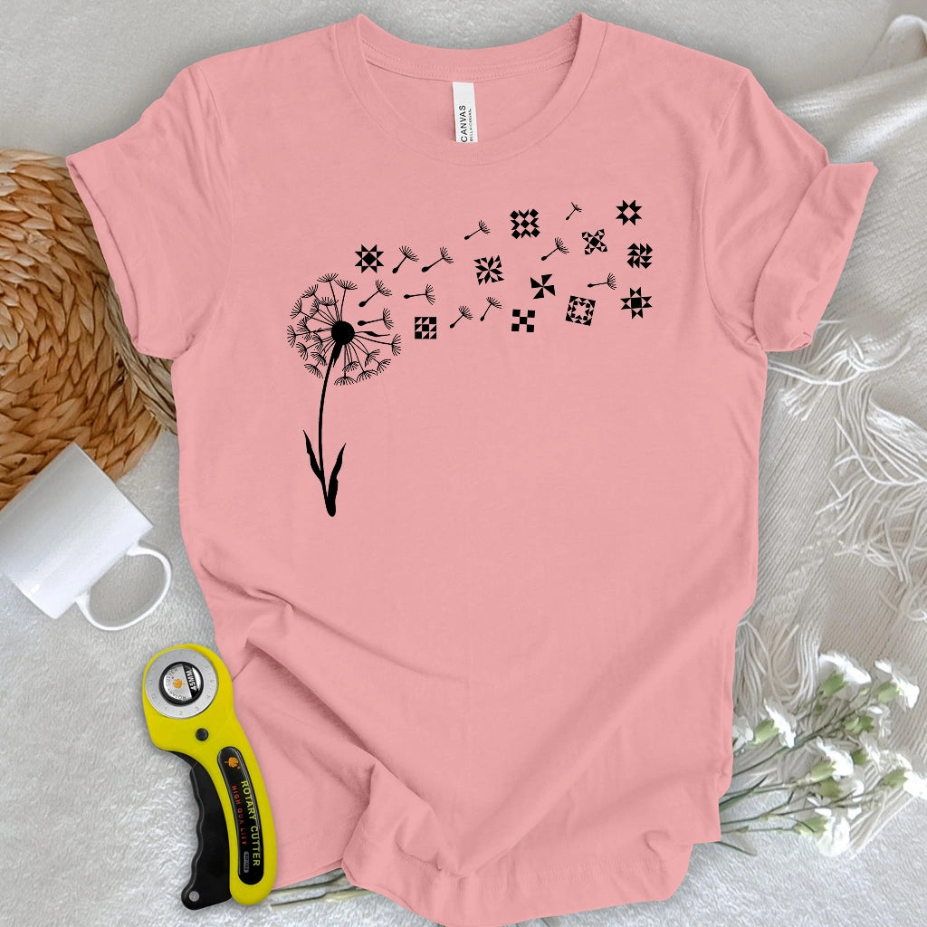 Dandelion Quilt Blocks T-shirt