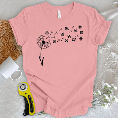 Dandelion Quilt Blocks T-shirt