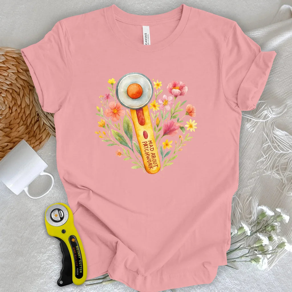 T-shirt coupe fleurie