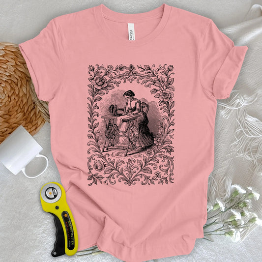 Floral Needlework T-shirt