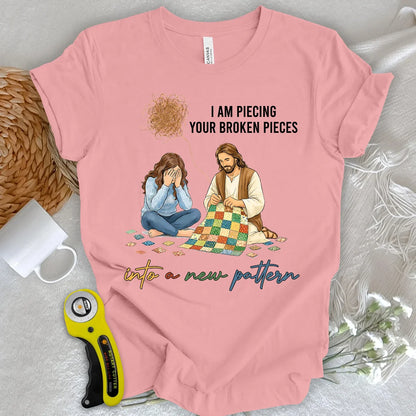 T-shirt Dieu reconstitue les morceaux brisés