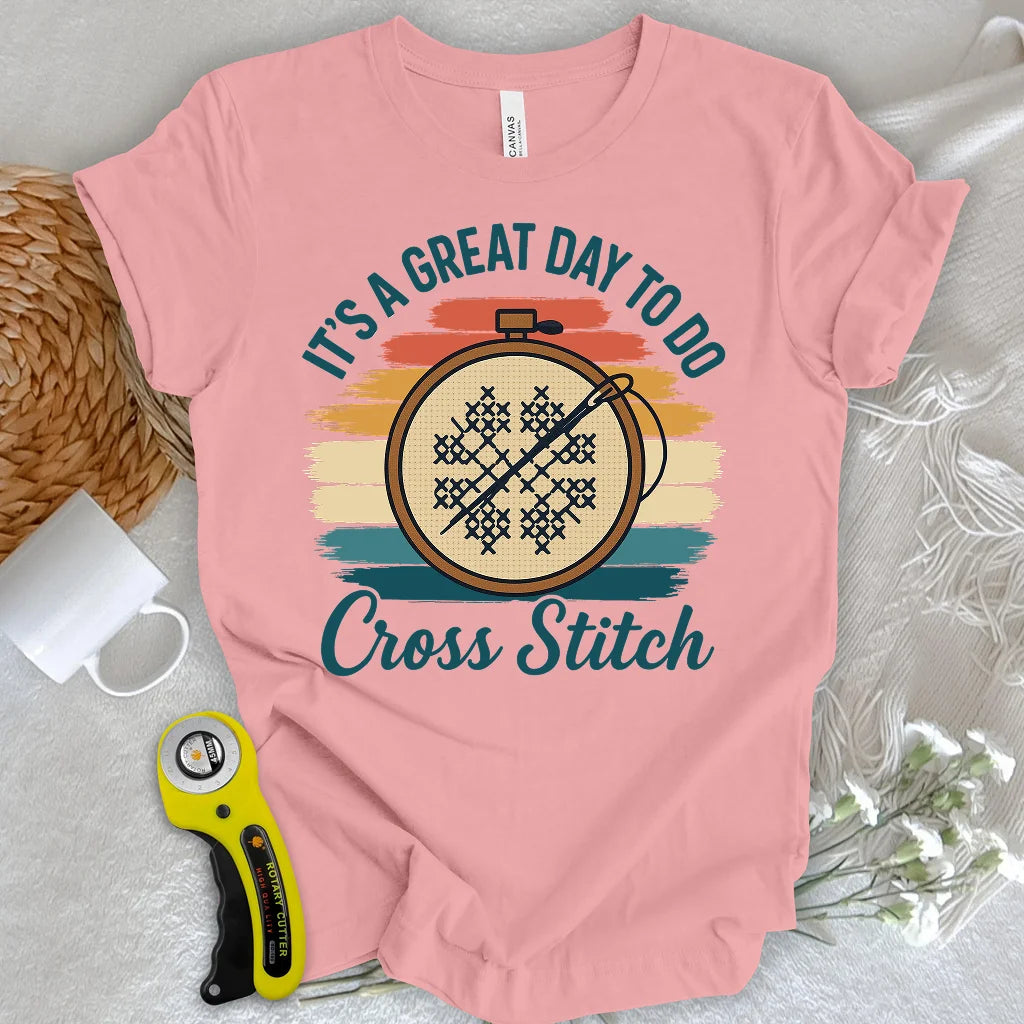 Ein super Tag, um ein T-Shirt zu besticken