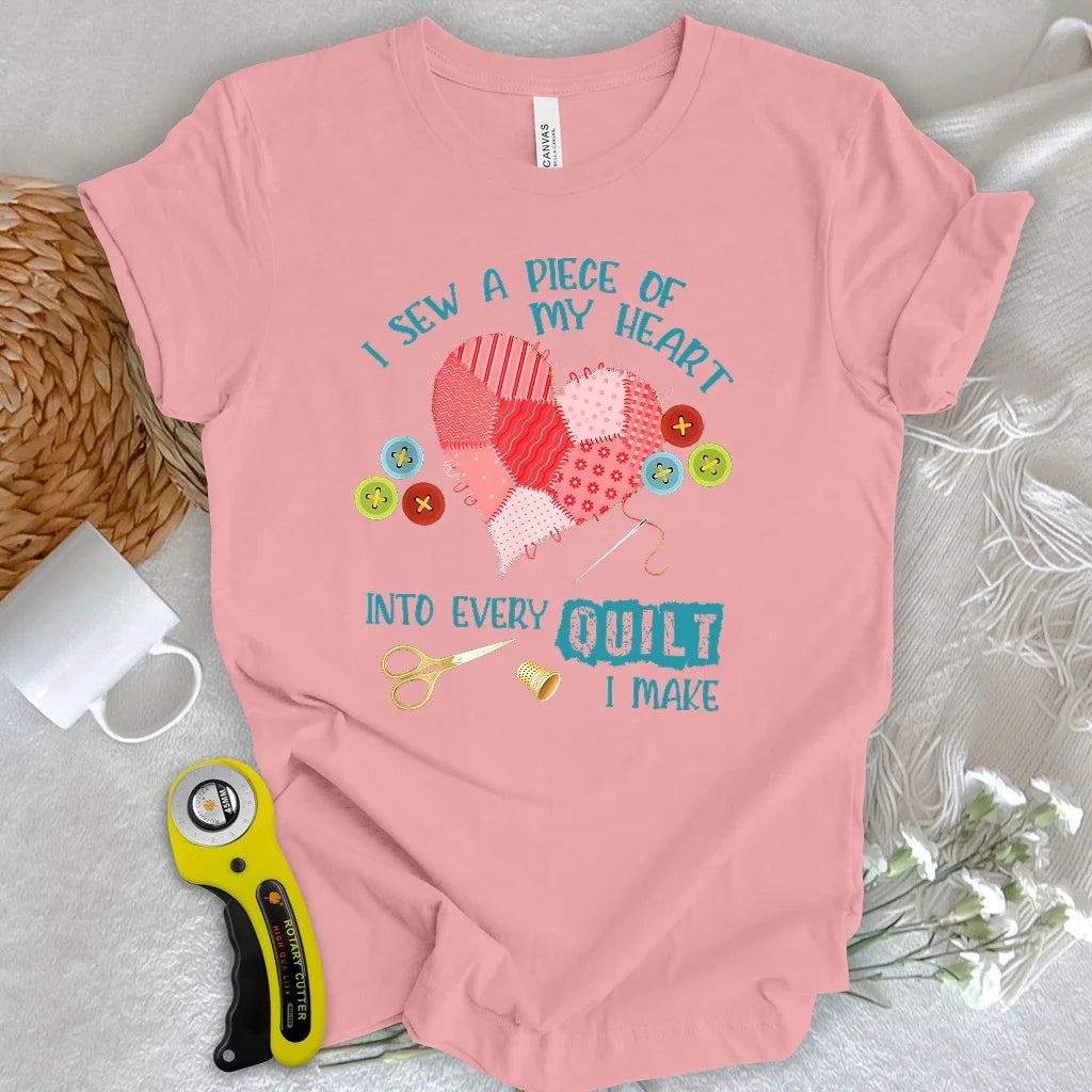 T-shirt "Cœur Cousu d'Amour"