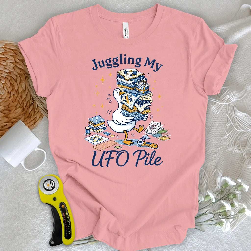 Juggling My UFO Pile T-shirt