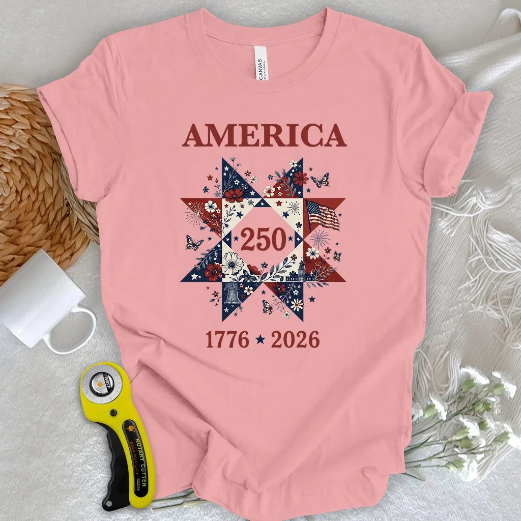 Liberty In Bloom Quilt T-shirt
