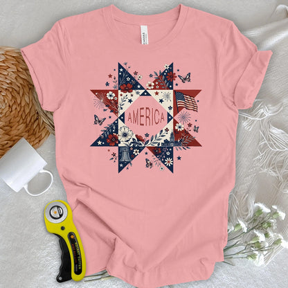 T-shirt trapuntata Liberty In Bloom