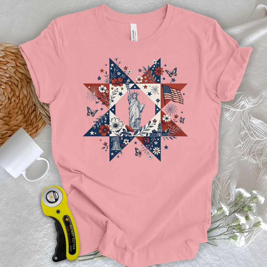 Liberty Star Quilt T-shirt