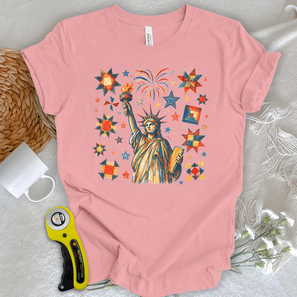 Liberty & Star Blocks T-shirt