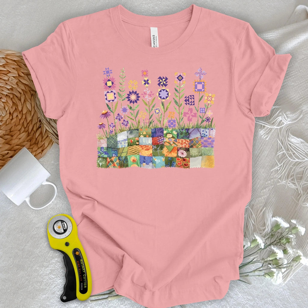 Patchwork Bloom Garden T-shirt