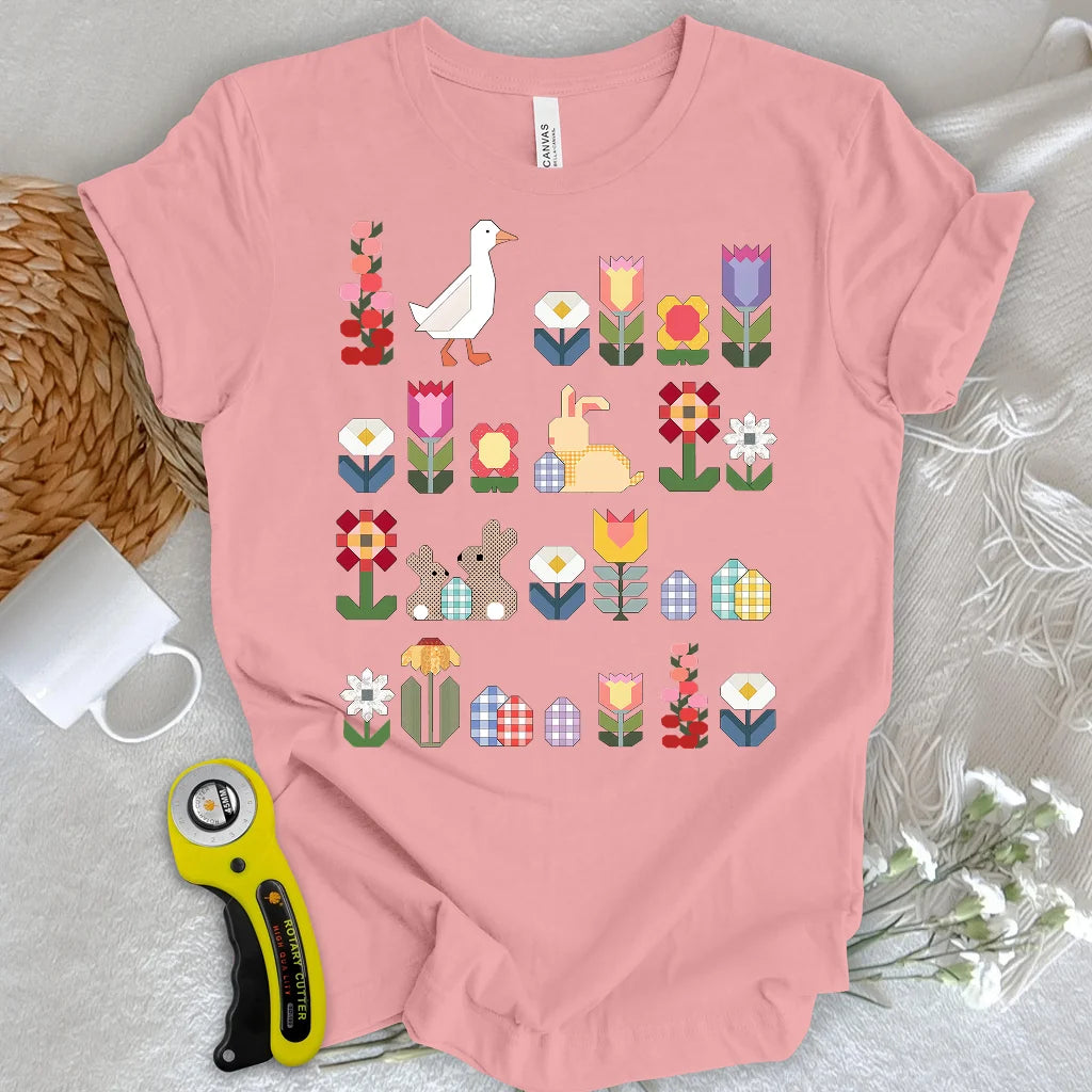 T-shirt Blooms Patchwork