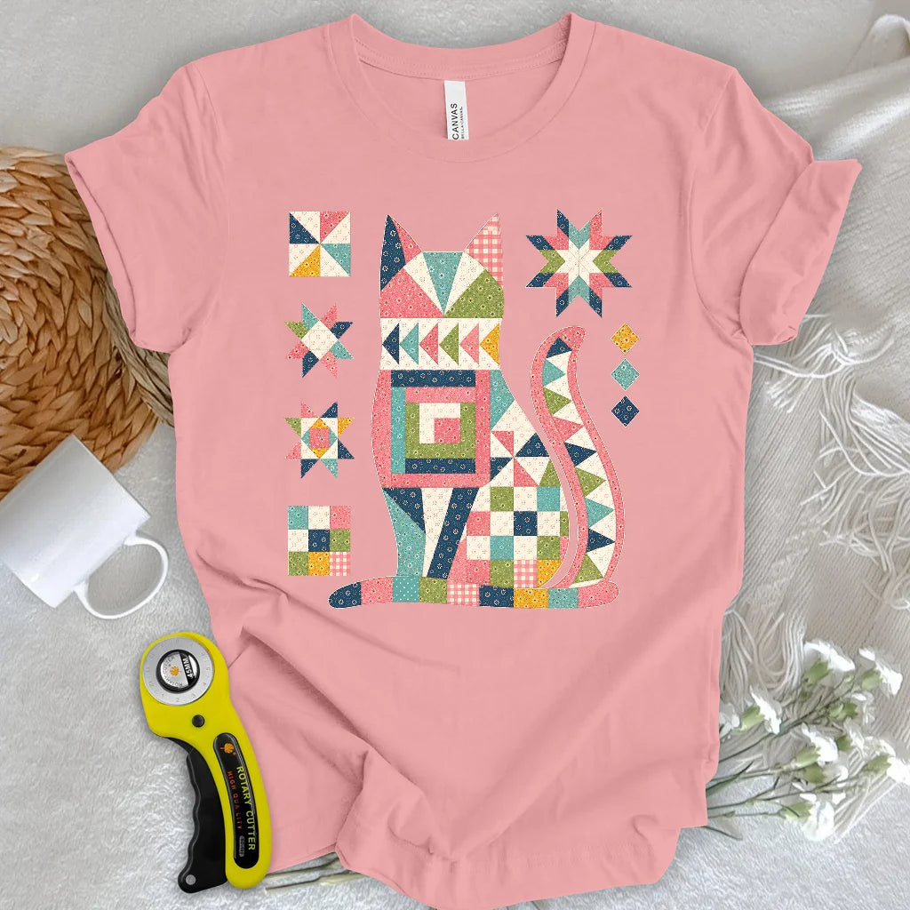 Patchwork Cat T-shirt
