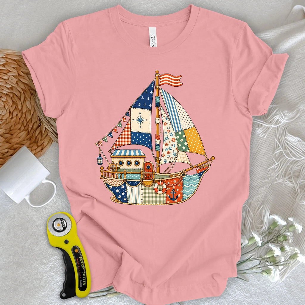 Patchwork Harbor Dream T-shirt