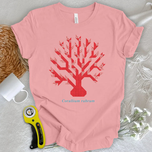 Patchwork Red Coral T-shirt