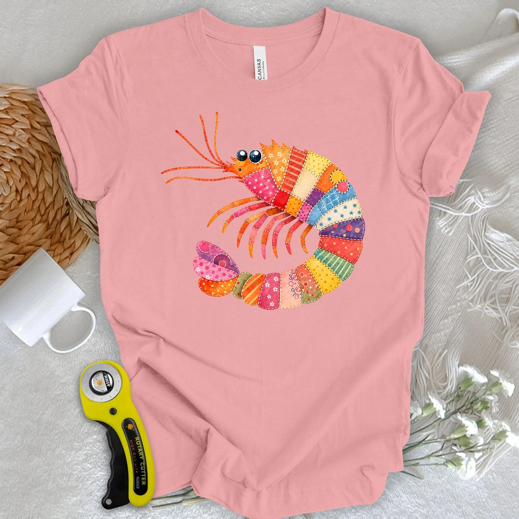 Patchwork Shrimp T-shirt