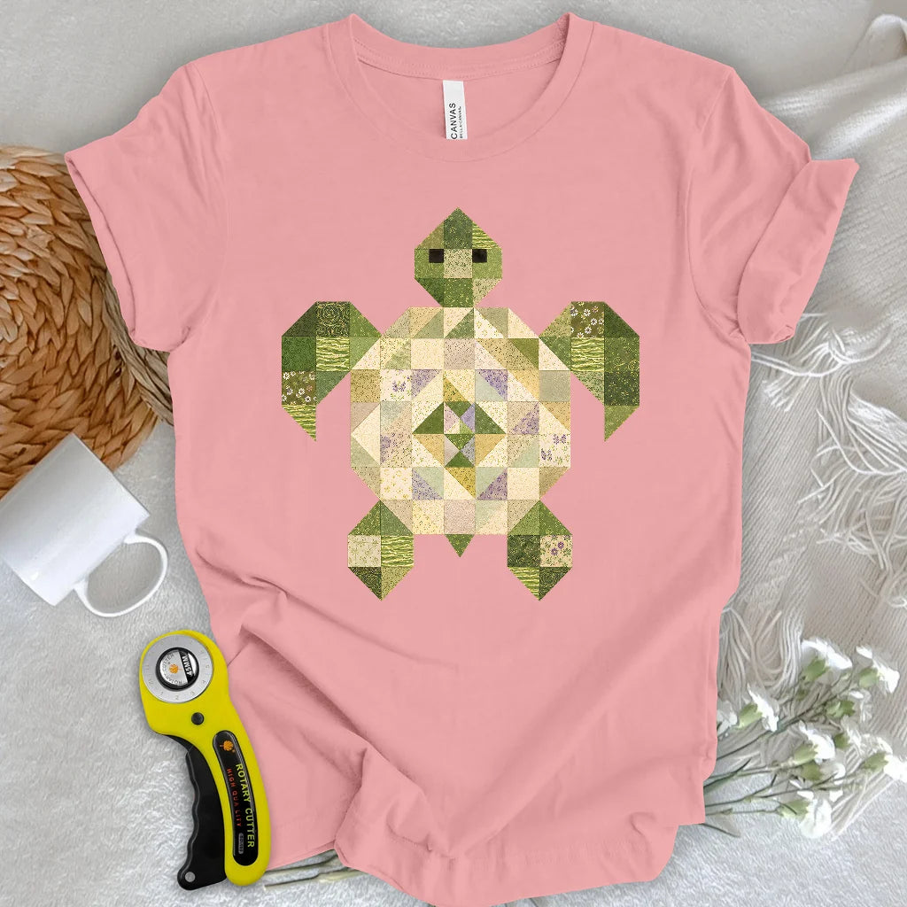 Patchwork Turtle T-shirt