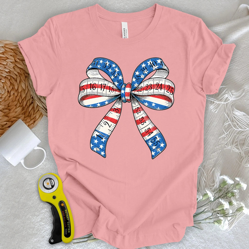 Patriotic Tape Bow T-shirt