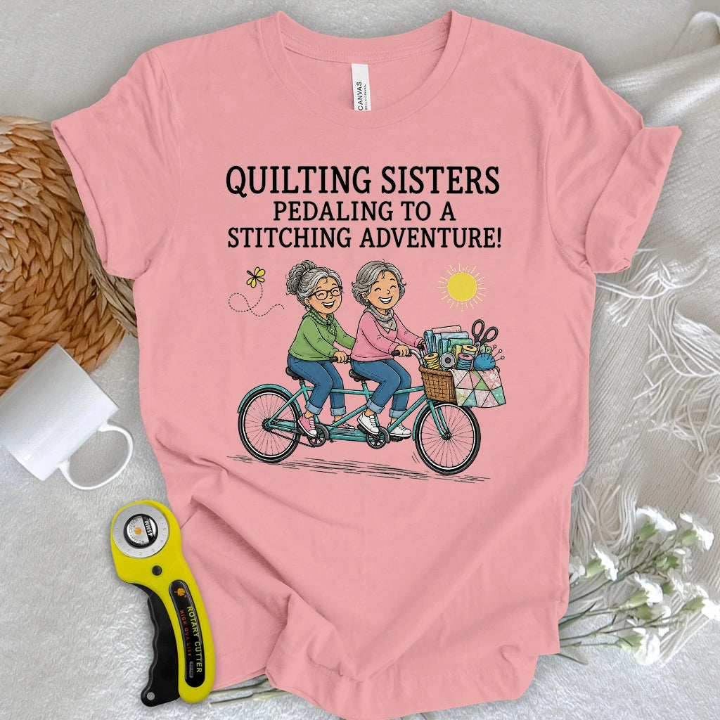 Pedaling To Fabric Heaven T-shirt