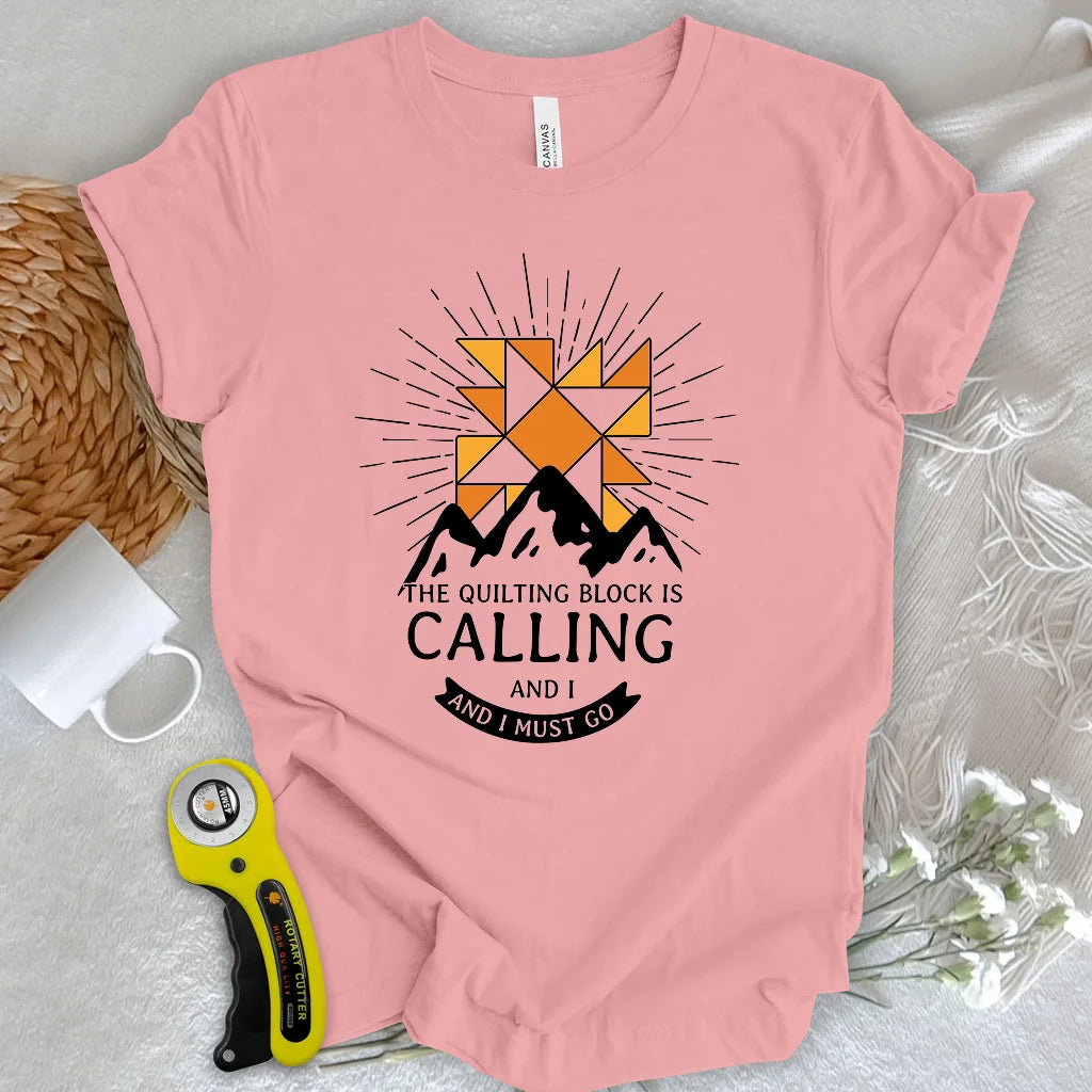 Quiltblock-Ruf-T-Shirt