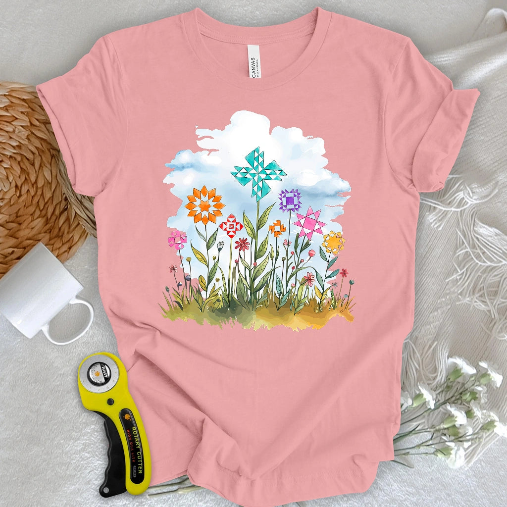 Quilt Block Field T-shirt