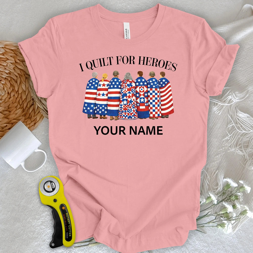 "Custom Name" Quilts of Honor T-shirt