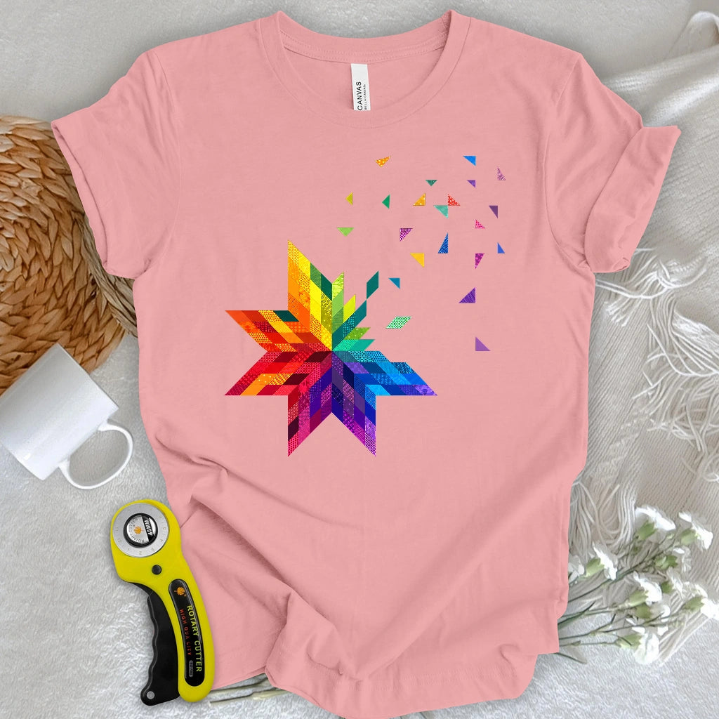 Rainbow Star Block T-shirt