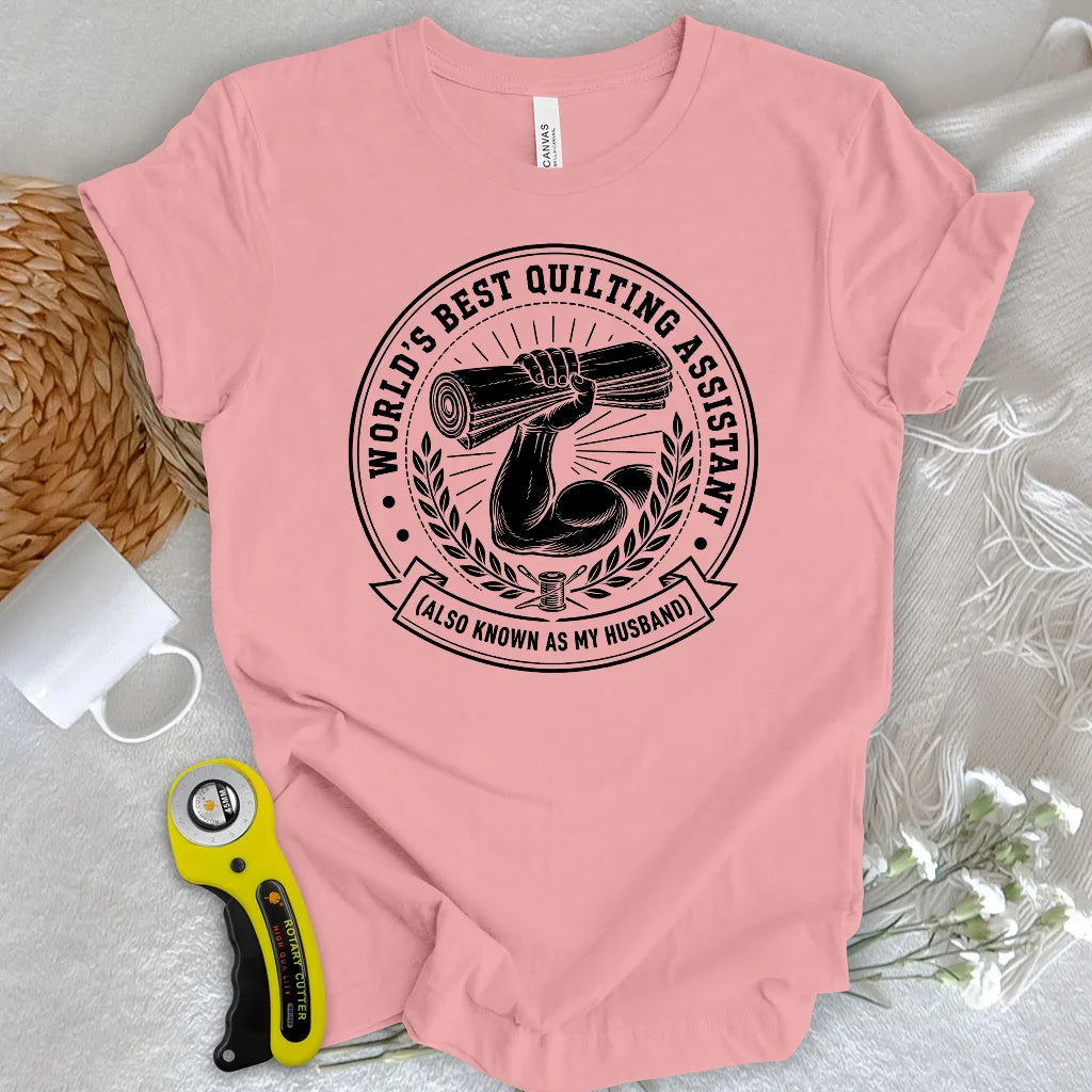 Real Men Support Quilting T-Shirt