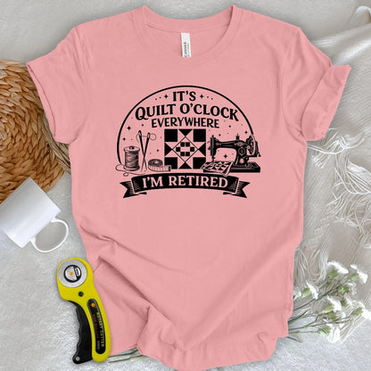 T-shirt de quilteuse à la retraite