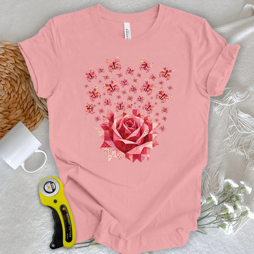 Rose Magic Quilt Bloom T-shirt
