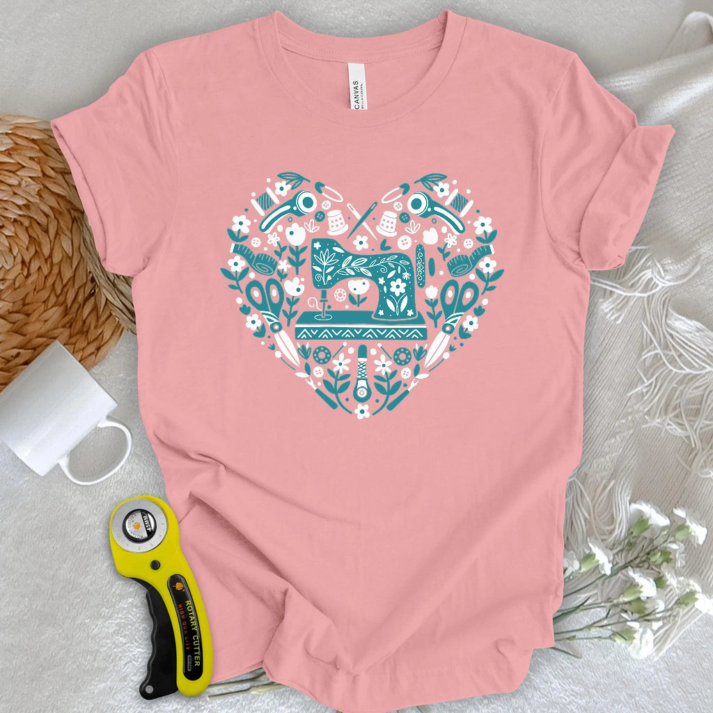 T-shirt couture d'art populaire