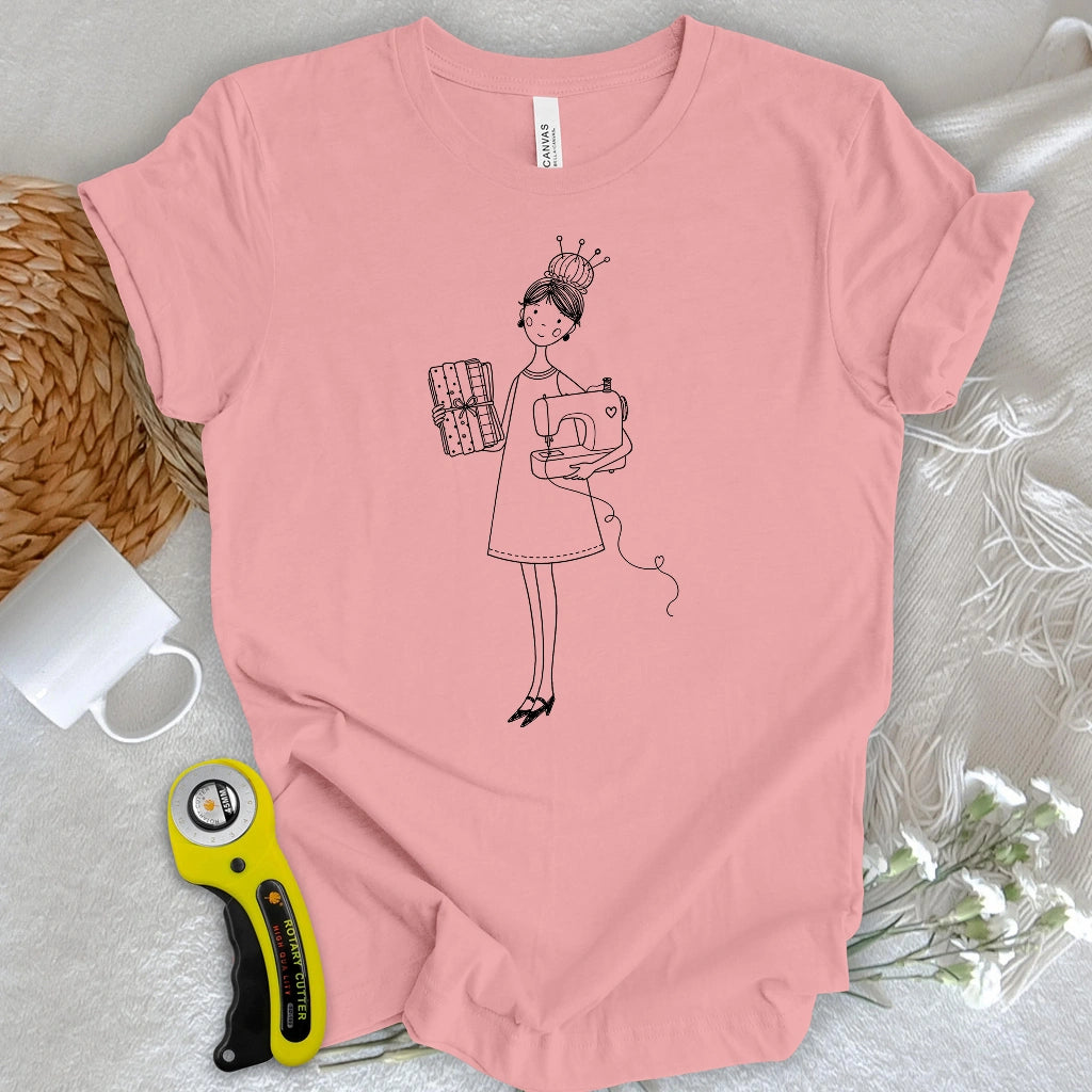 Sewing Girl T-shirt