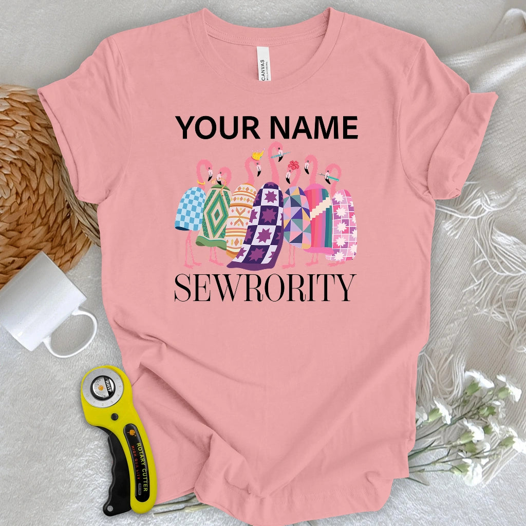 "Custom Name" Sewrority Sisters T-shirt