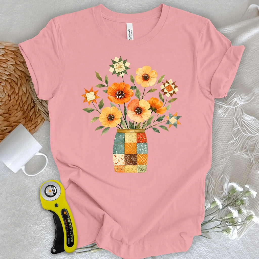 Stars & Stitched Blooms T-shirt