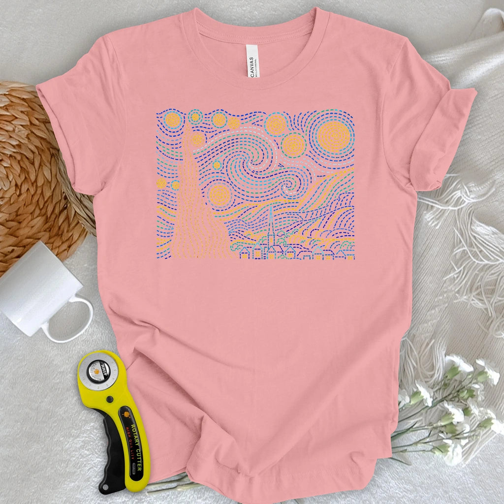 Stitched Starry Night T-shirt