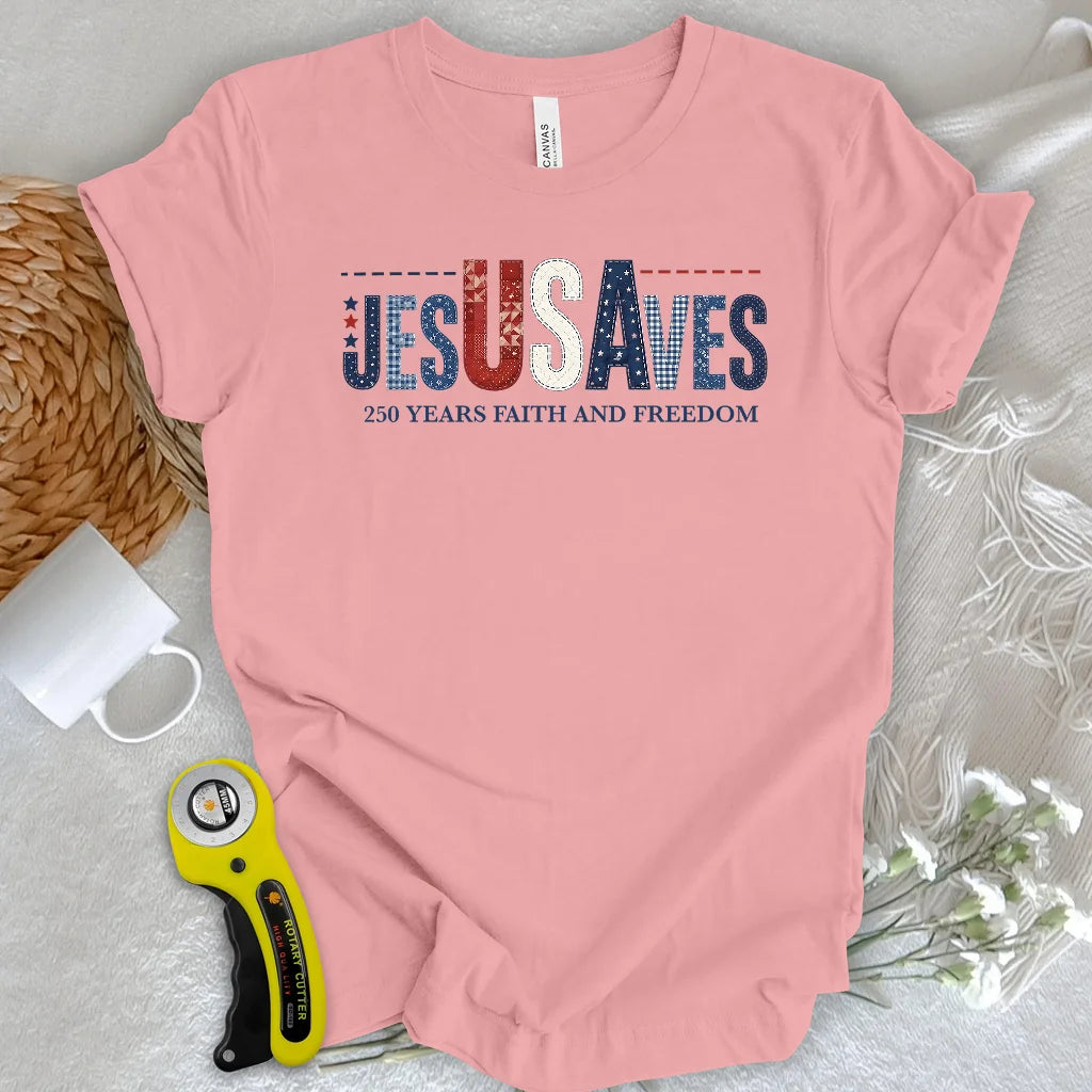 Stitching Faith Since 1776 T-shirt