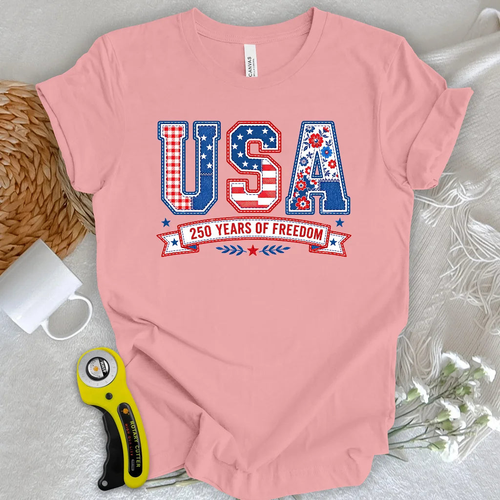 USA Patchwork Freedom T-shirt