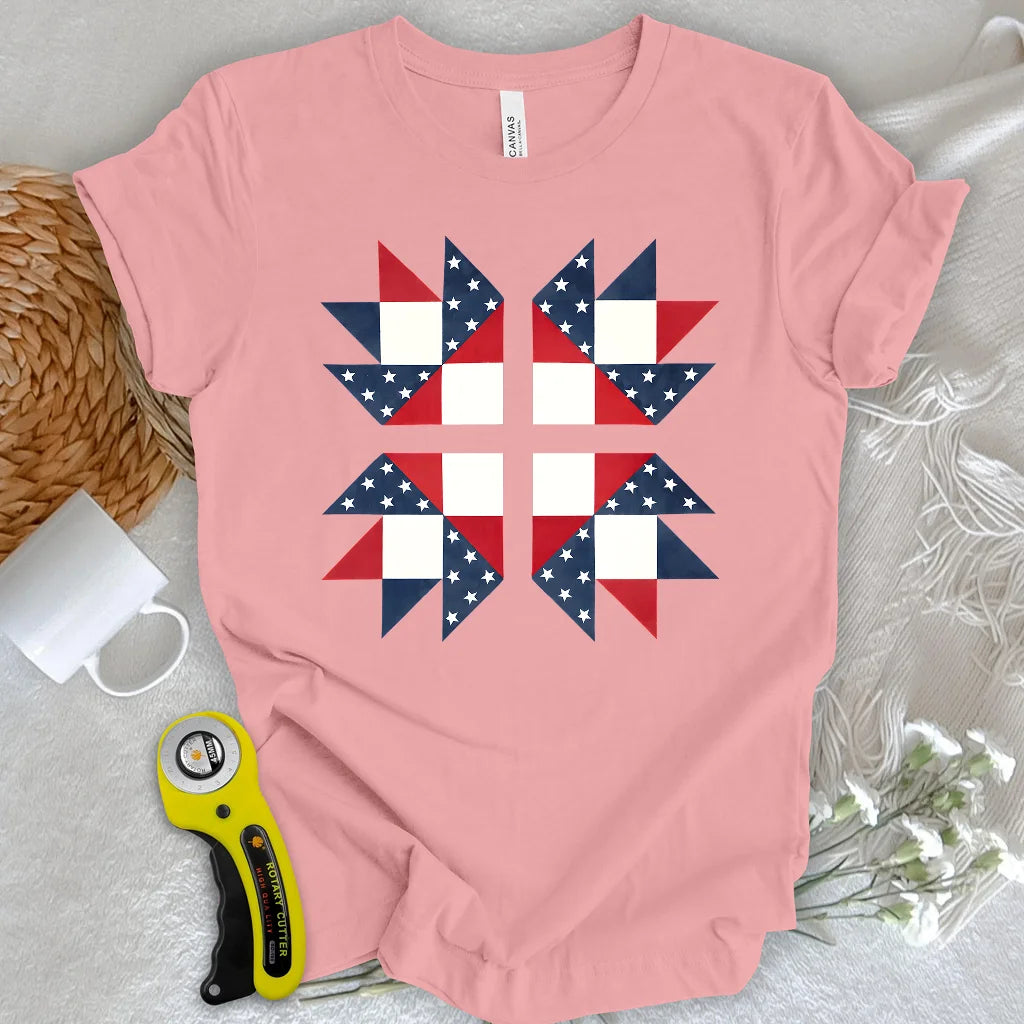 USA Star Block T-shirt