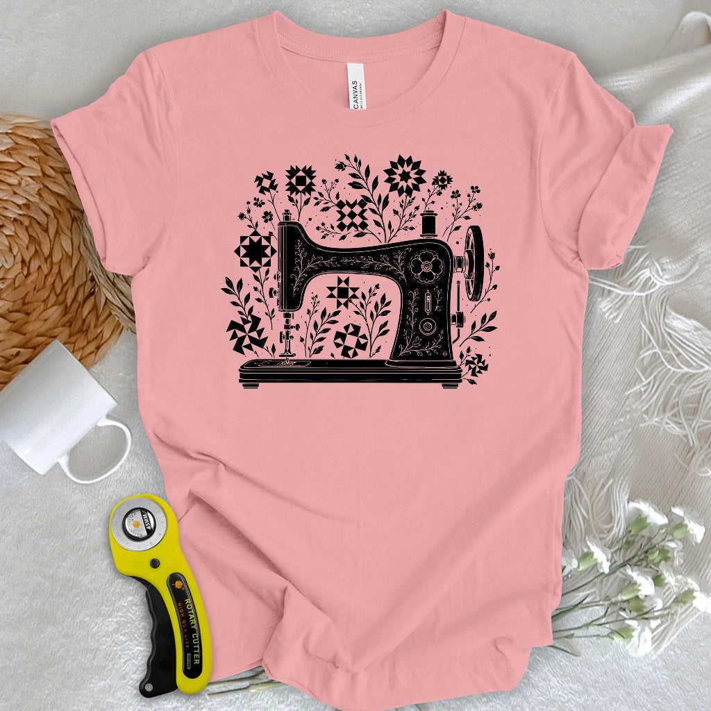 Vintage Sewing Garden Quilt T-shirt