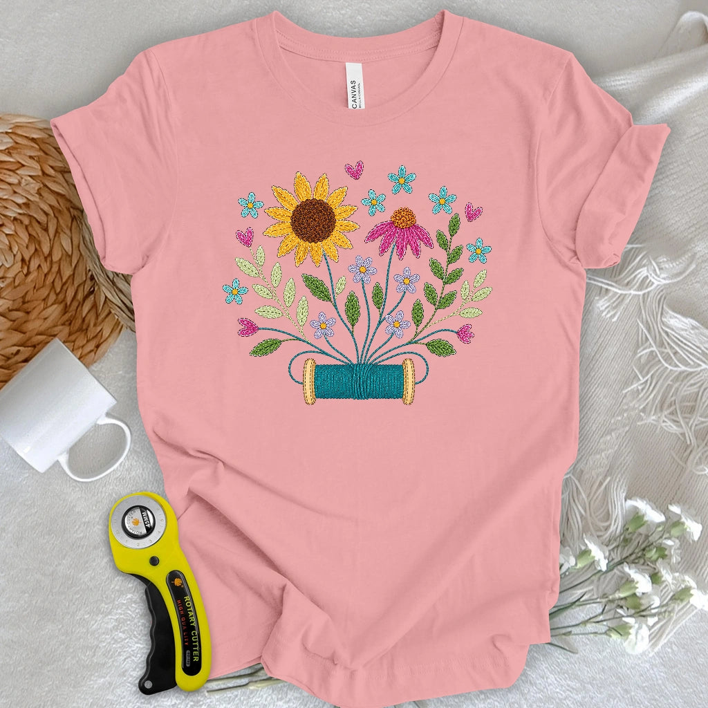 Where Threads Bloom T-shirt