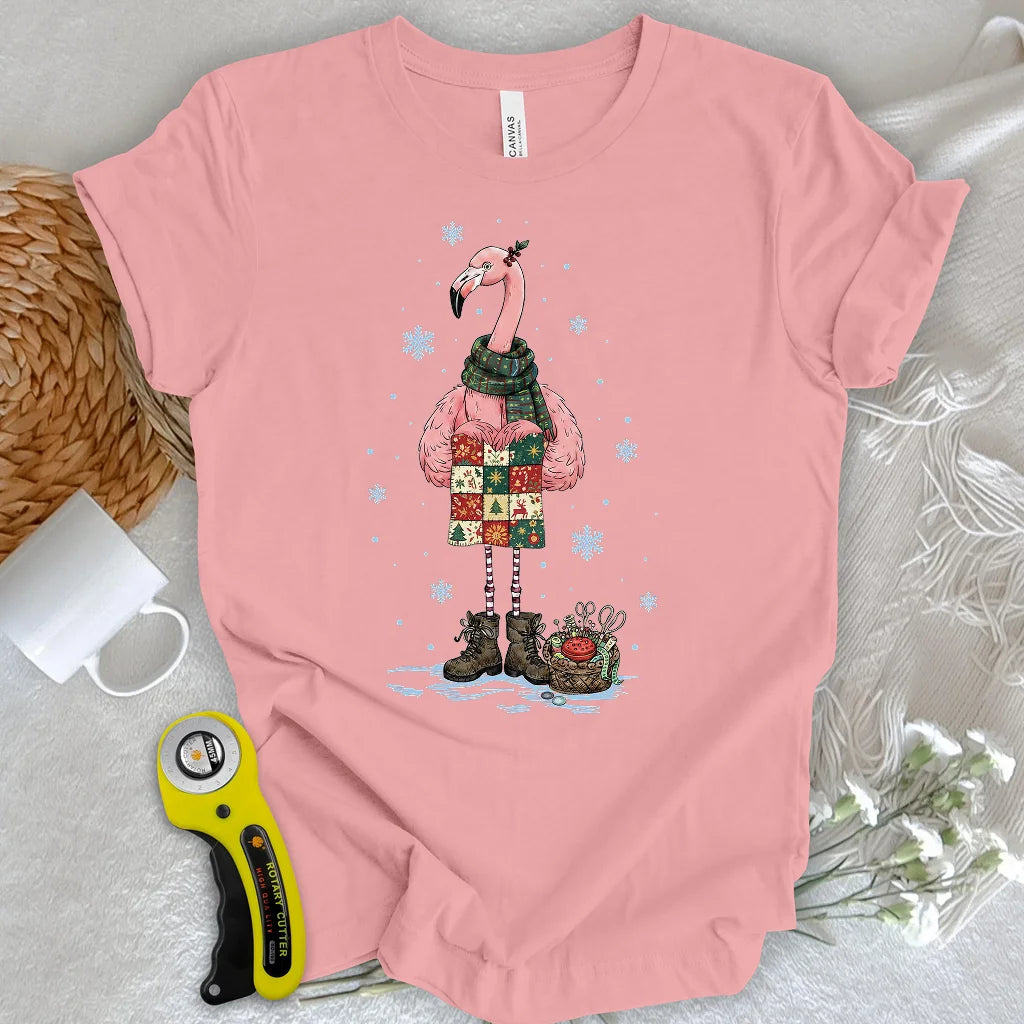 Winter Flamingo T-shirt