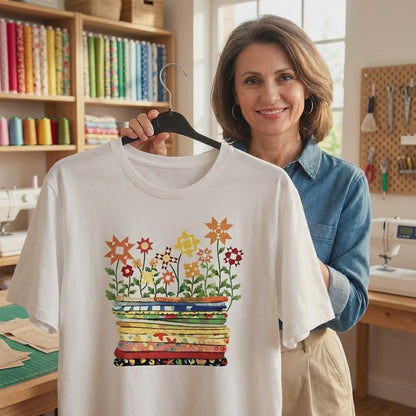 Where Quilts Bloom T-Shirt