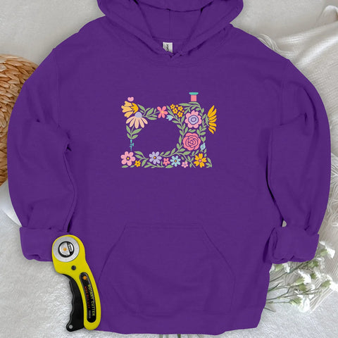Abtract Flower Machine - felpa con cappuccio
