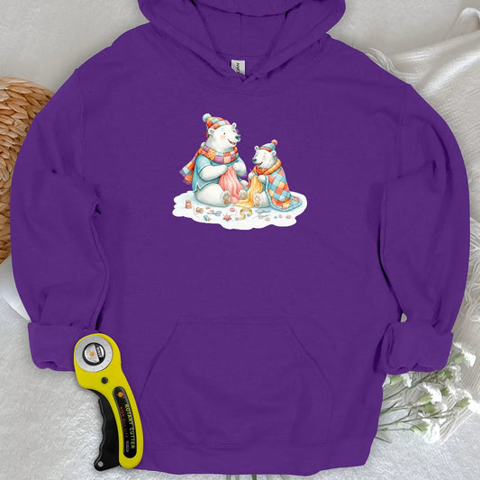 Bären-Steppdeckenzeit-Kapuzenpullover