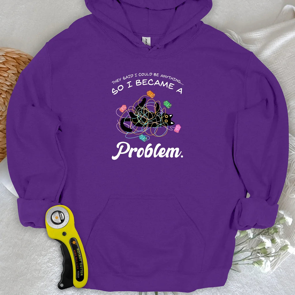 Sweat à capuche "Est devenu un problème"