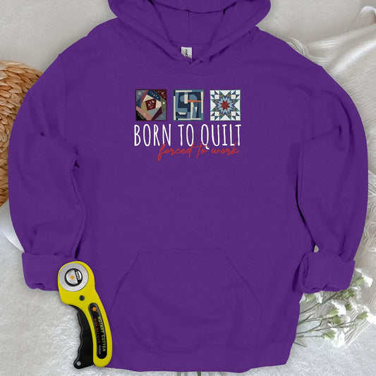 Zum Quilten gezwungen Hoodie
