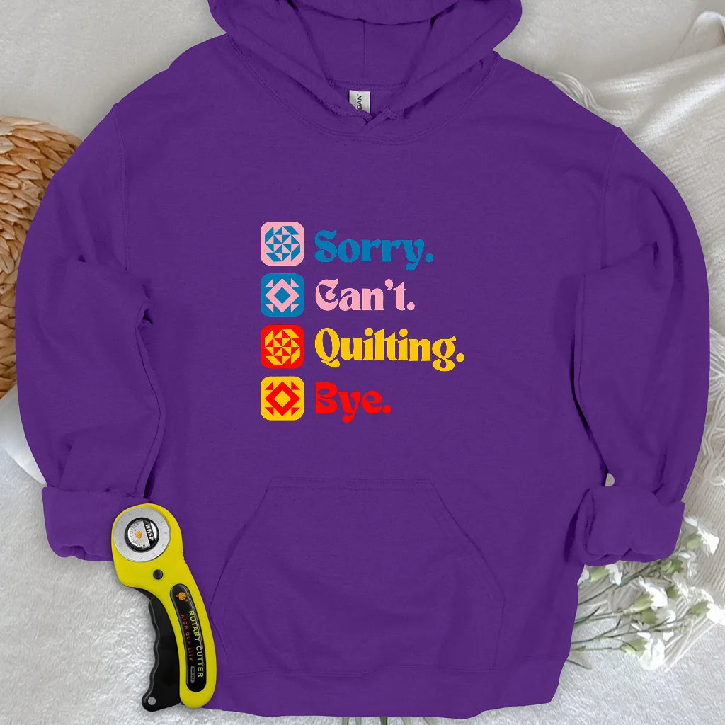 Sweat à capuche Can't Quilting