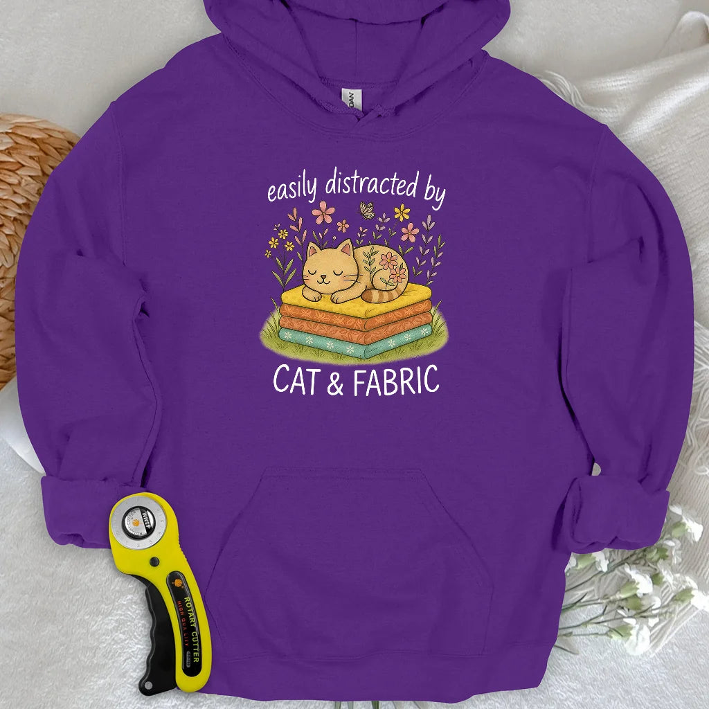 Cat Nap for Quilters Hoodie
