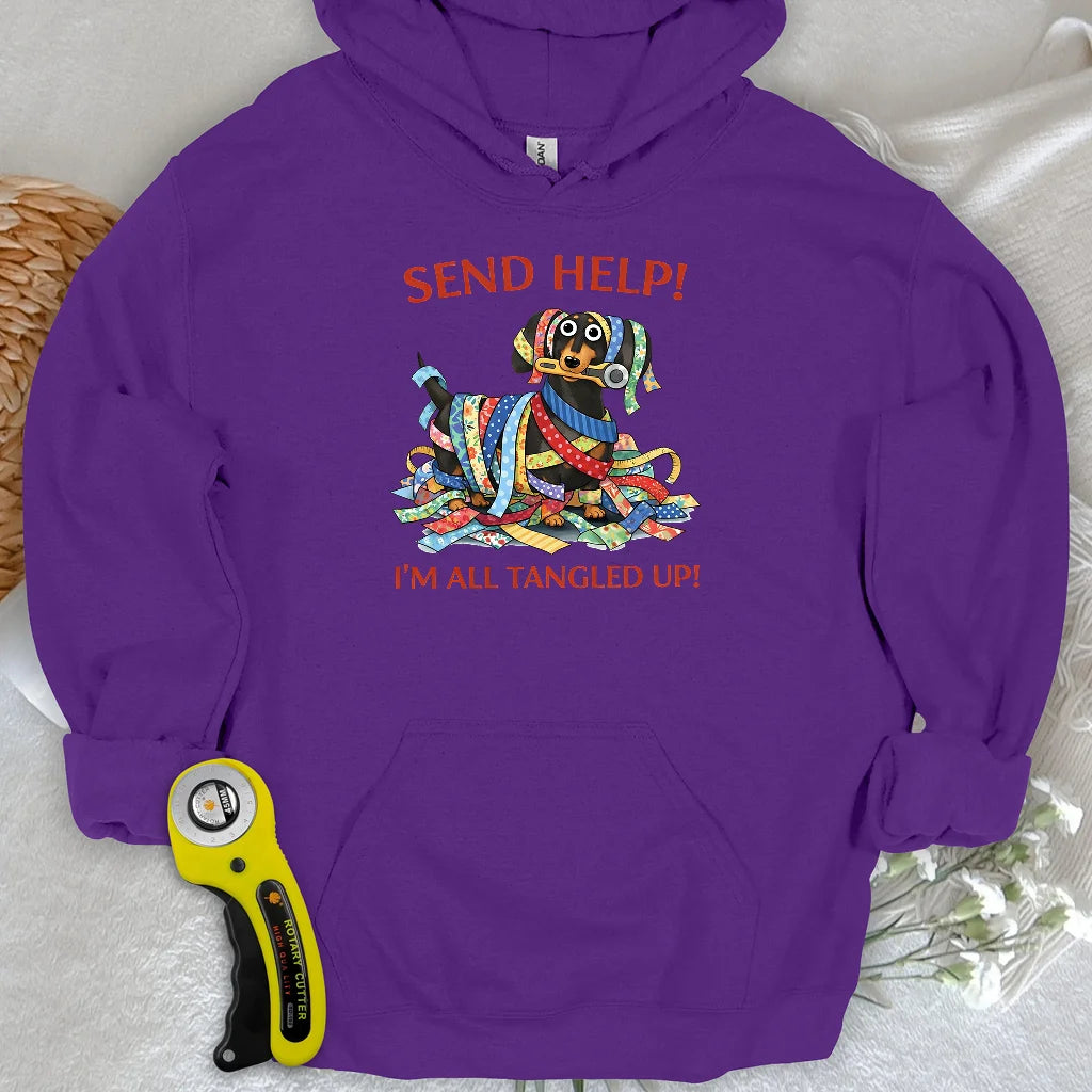 Sweat à capuche en tissu rayé